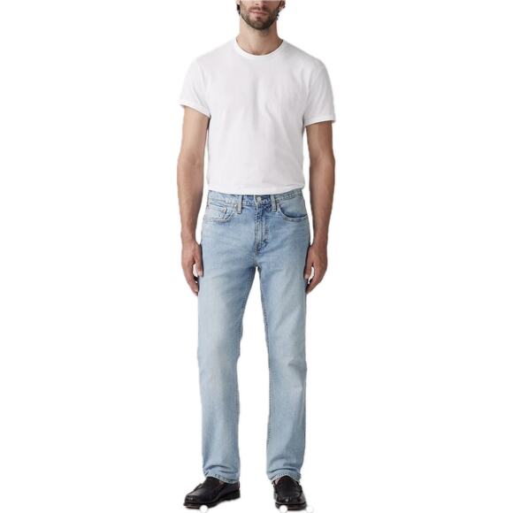 Levi's 514 Straight Cut Mid-Rise Jeans Men's 32x34 | Light Blue | Red Tab | EUC - Picture 1 of 14